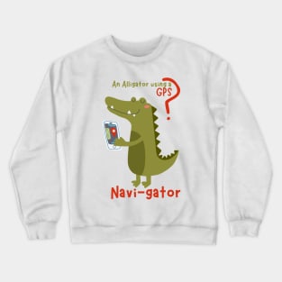 Alligator Crocodile Funny Shirt Design Crewneck Sweatshirt
